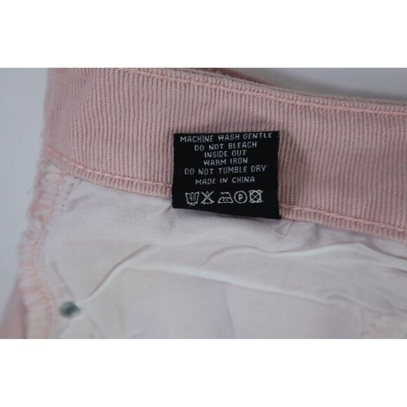 Momo Krom Pastel Light Pink Mini Skirt with‎ Pockets & Button Closure size Large - Picture 10 of 13